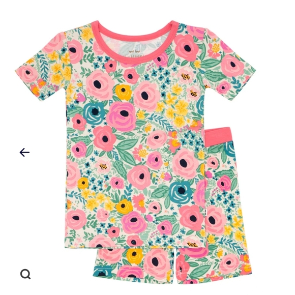 LITTLE SLEEPIES SECRET GARDEN TWO PIECE PAJAMAS SET - Picture 2 of 5